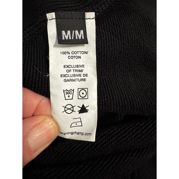 Reigning Champ Black Cotton Crewneck Sweatshirt Size M - Picture 6 of 6